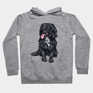 Cute Black Cocker Spaniel Dog Hoodie